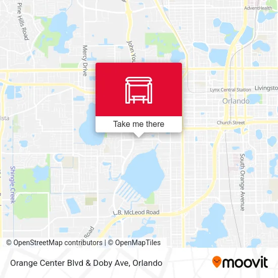 Orange Center Blvd & Doby Ave map