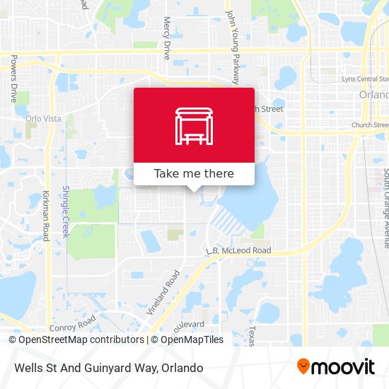 Wells St And Guinyard Way map