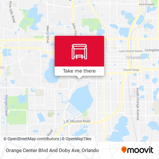 Orange Center Blvd And Doby Ave map