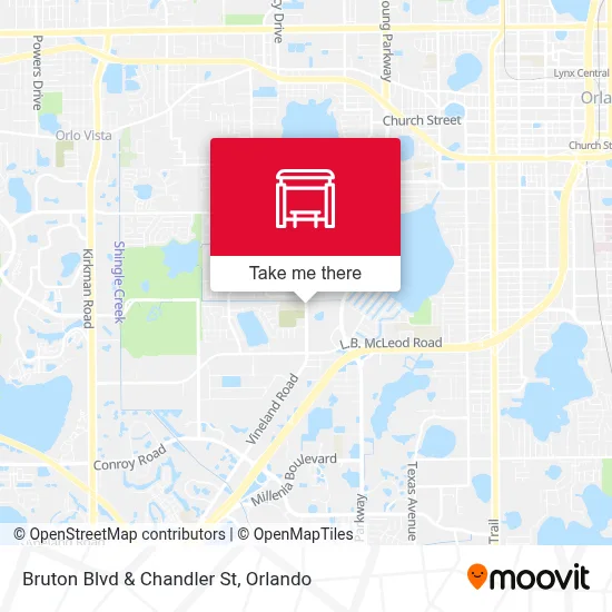 Bruton Blvd & Chandler St map