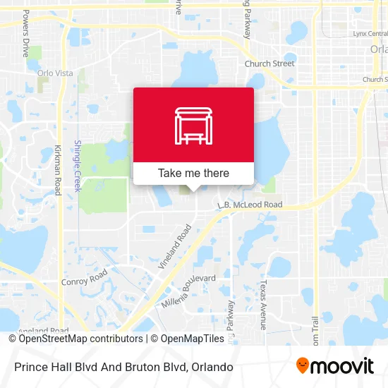 Mapa de Prince Hall Blvd And Bruton Blvd