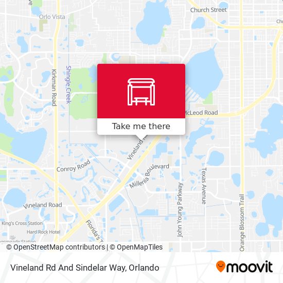 Vineland Rd And Sindelar Way map