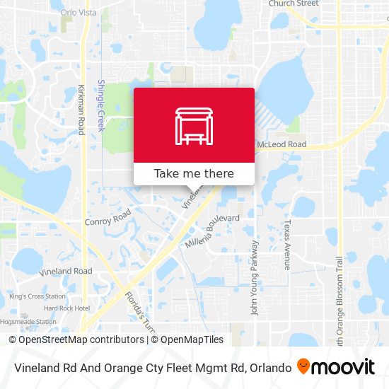 Vineland Rd And Orange Cty Fleet Mgmt Rd map