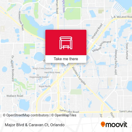Major Blvd & Caravan Ct map