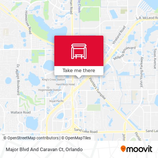 Major Blvd And Caravan Ct map