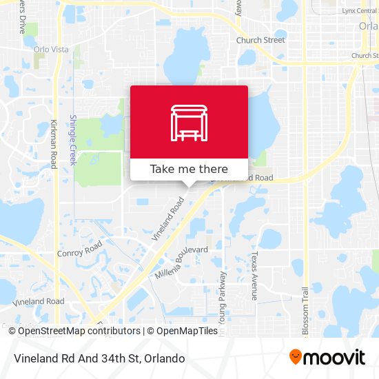 Vineland Rd And 34th St map