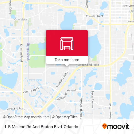 Mapa de L B Mcleod Rd And Bruton Blvd