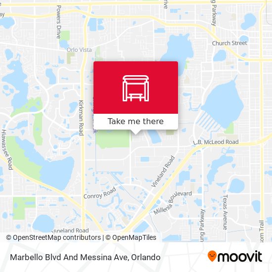 Mapa de Marbello Blvd And Messina Ave