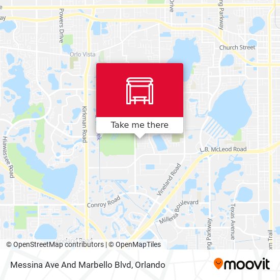 Messina Ave And Marbello Blvd map