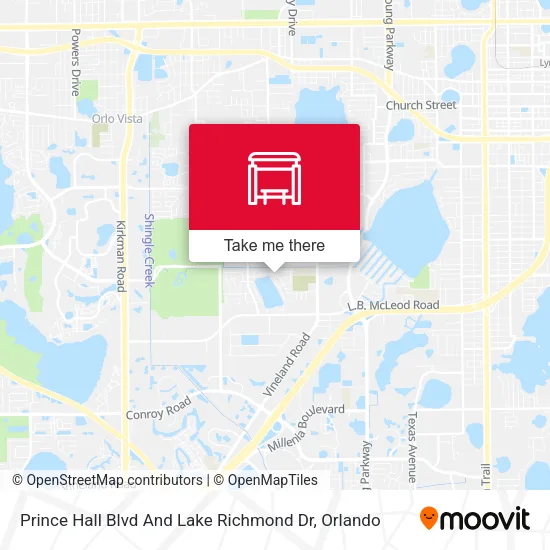 Mapa de Prince Hall Blvd And Lake Richmond Dr