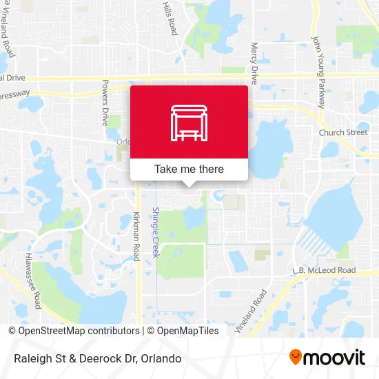 Raleigh St & Deerock Dr map