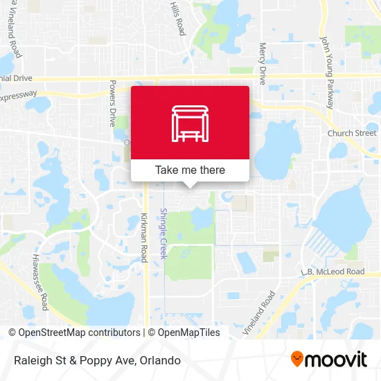 Raleigh St & Poppy Ave map