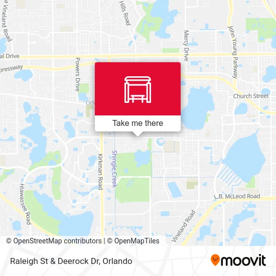 Raleigh St & Deerock Dr map