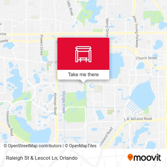 Raleigh St & Lescot Ln map