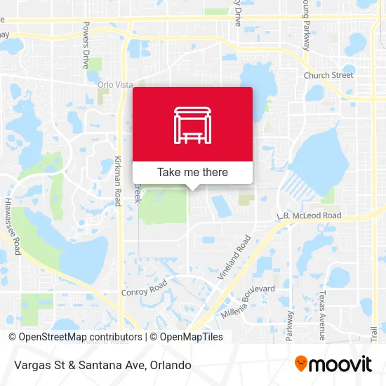 Vargas St & Santana Ave map