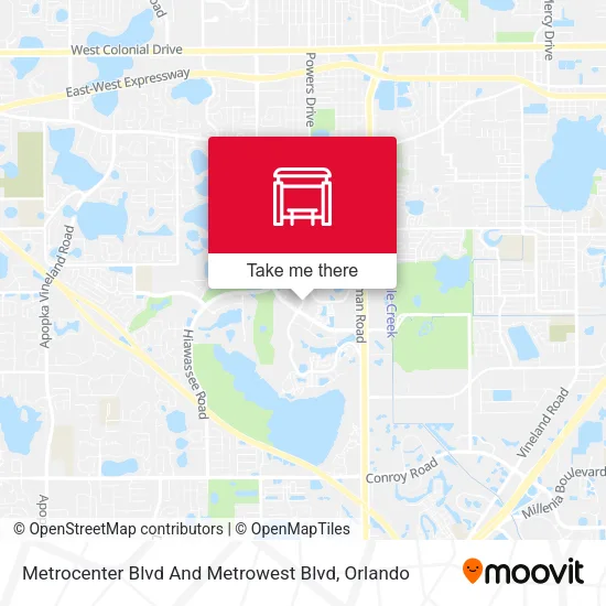 Mapa de Metrocenter Blvd And Metrowest Blvd
