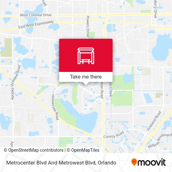 Mapa de Metrocenter Blvd And Metrowest Blvd
