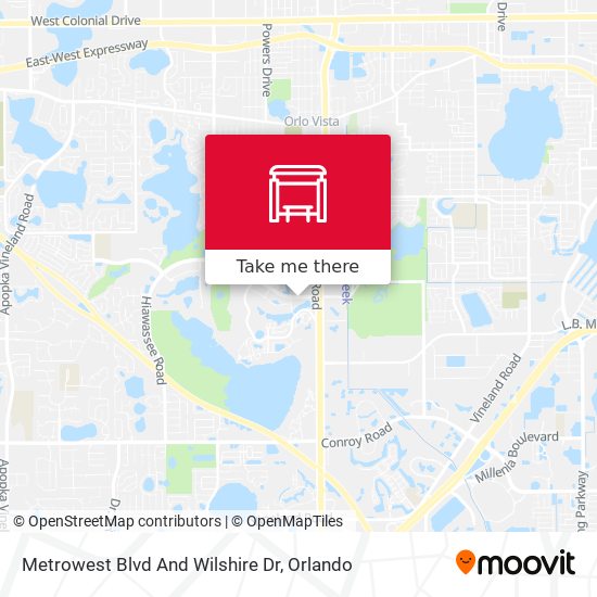 Metrowest Blvd And Wilshire Dr map