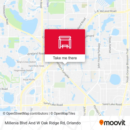 Mapa de Millenia Blvd And W Oak Ridge Rd