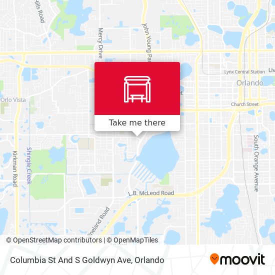 Mapa de Columbia St And S Goldwyn Ave