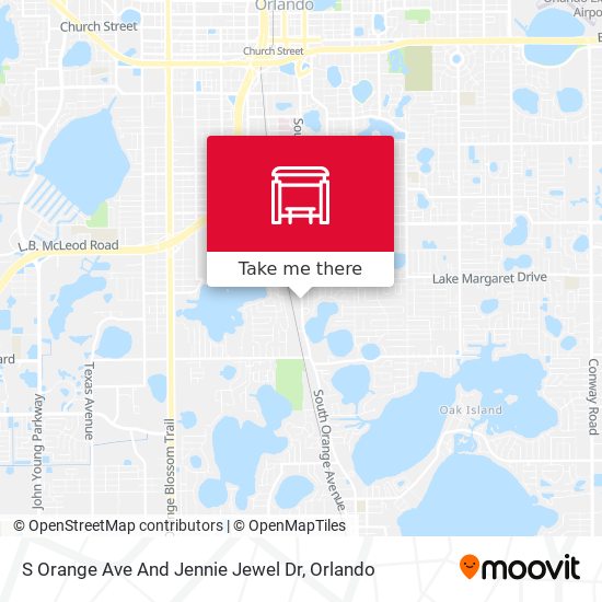 S Orange Ave And Jennie Jewel Dr map