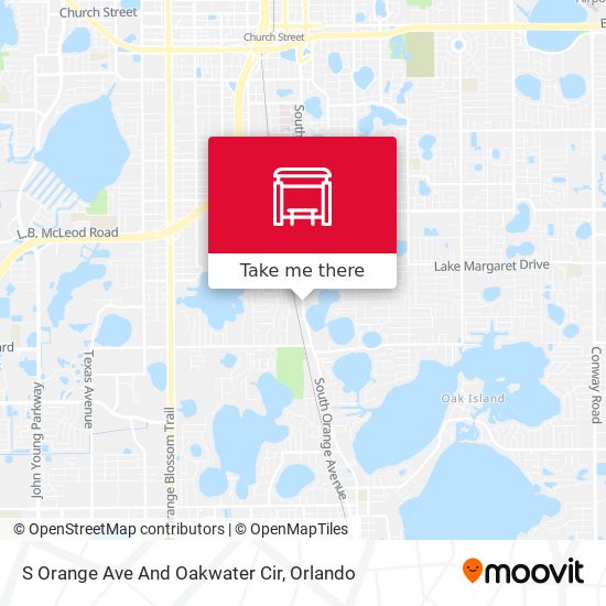 Mapa de S Orange Ave And Oakwater Cir