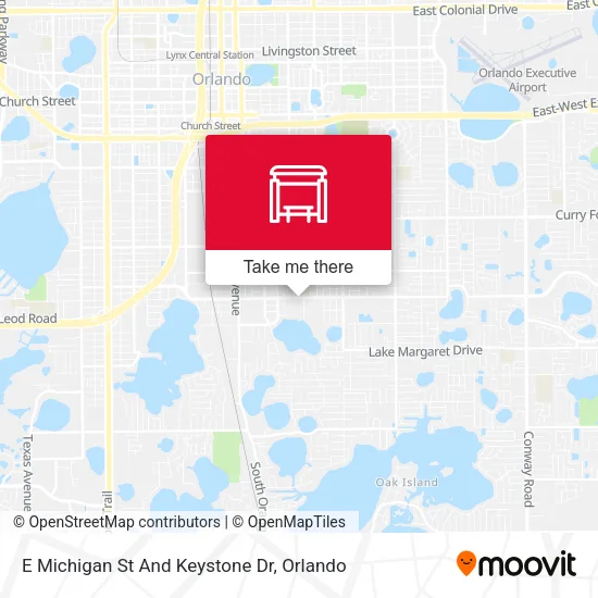 Mapa de E Michigan St And Keystone Dr