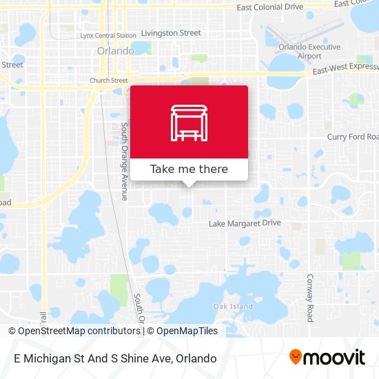 E Michigan St And S Shine Ave map