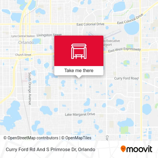 Mapa de Curry Ford Rd And S Primrose Dr