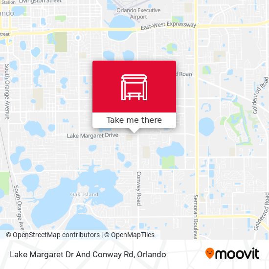 Mapa de Lake Margaret Dr And Conway Rd