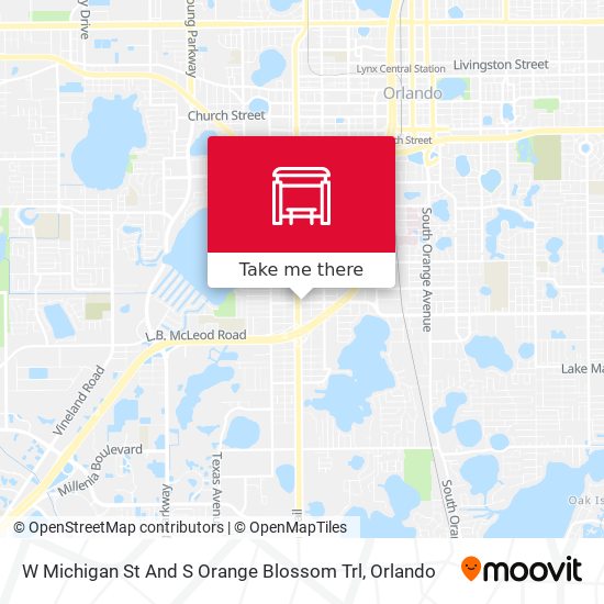 W Michigan St And S Orange Blossom Trl map
