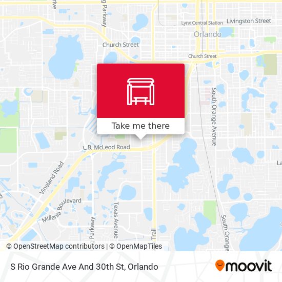 S Rio Grande Ave And 30th St map