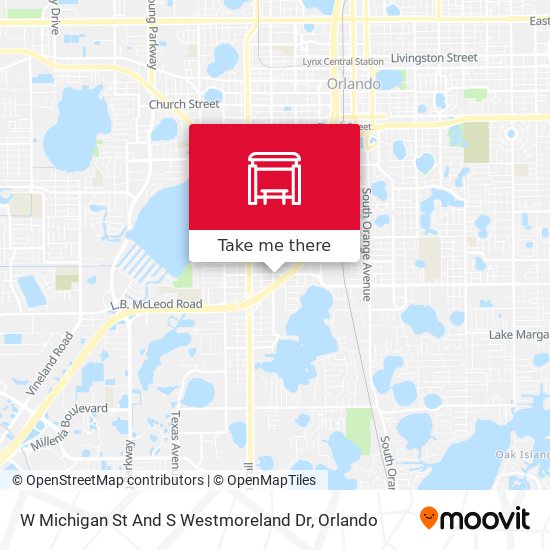 W Michigan St And S Westmoreland Dr map