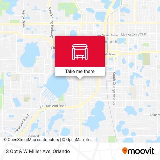 S Obt & W Miller Ave map