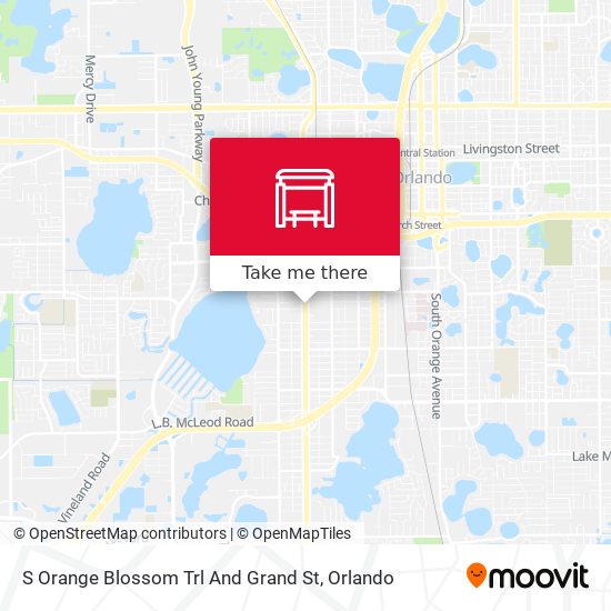 S Orange Blossom Trl And Grand St map