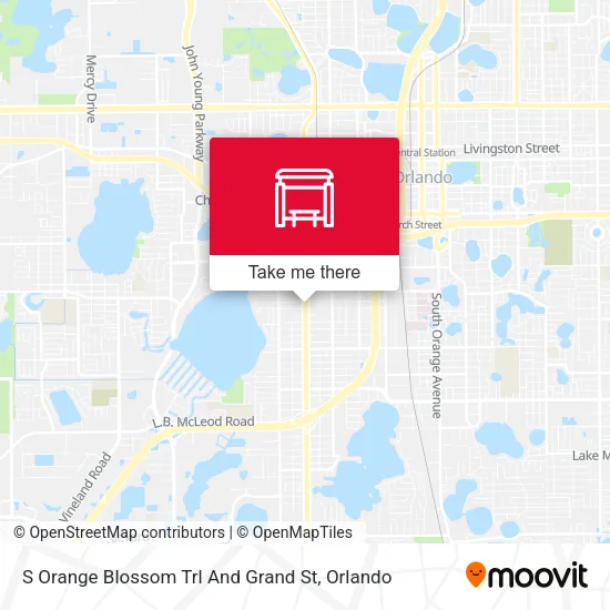 Mapa de S Orange Blossom Trl And Grand St
