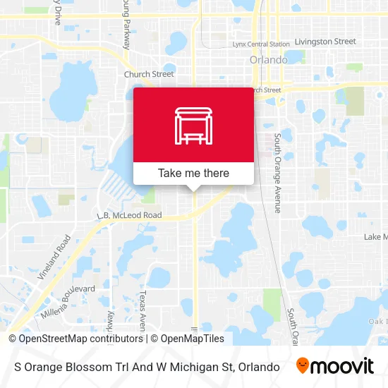 Mapa de S Orange Blossom Trl And W Michigan St