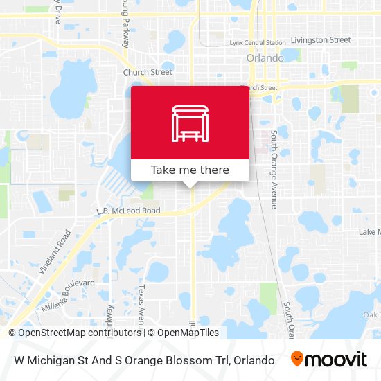 Mapa de W Michigan St And S Orange Blossom Trl