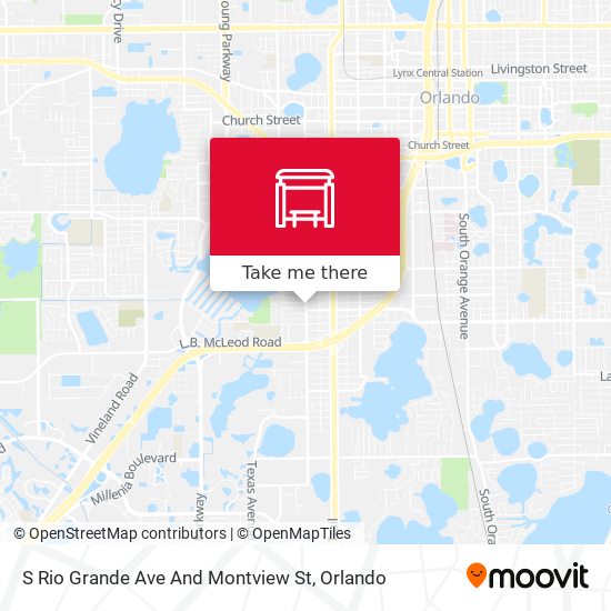 S Rio Grande Ave And Montview St map