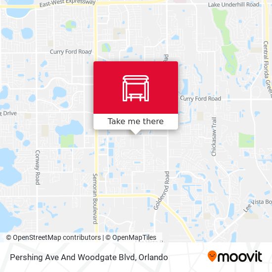 Pershing Ave And Woodgate Blvd map