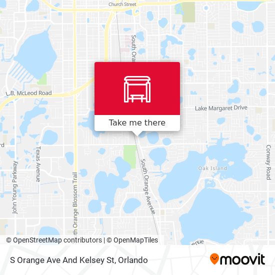 S Orange Ave And Kelsey St map