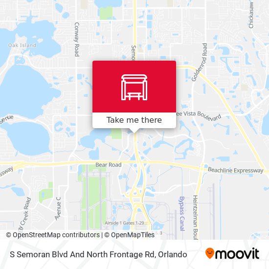 S Semoran Blvd And North Frontage Rd map