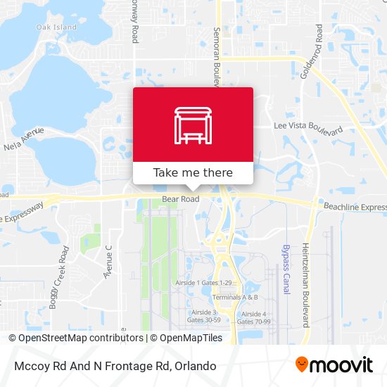 Mccoy  Rd And N Frontage  Rd map