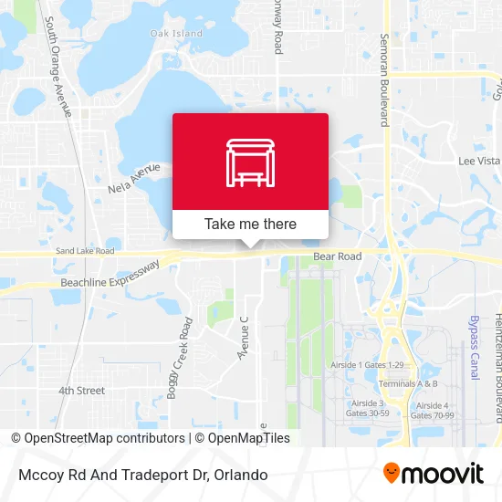 Mapa de Mccoy Rd And Tradeport Dr