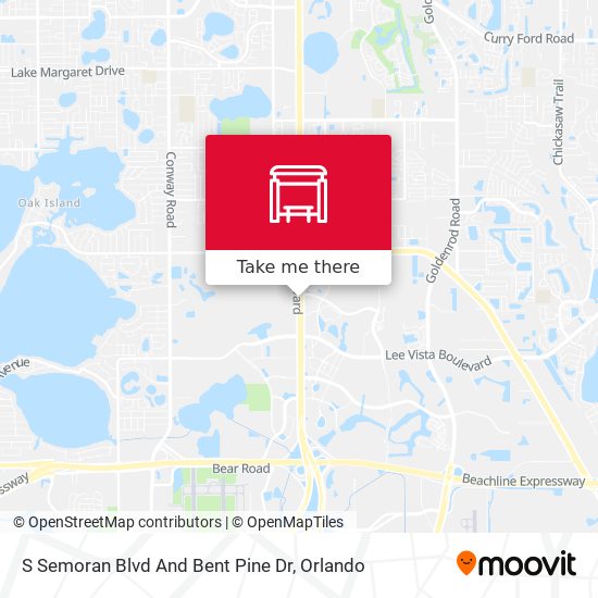 Mapa de S Semoran Blvd And Bent Pine Dr