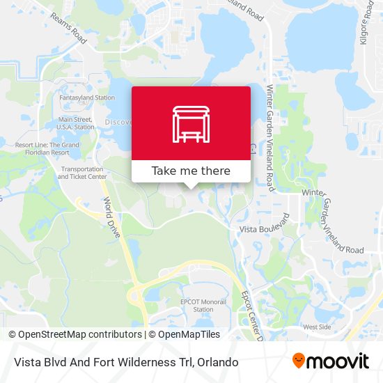 Vista Blvd And Fort Wilderness Trl map