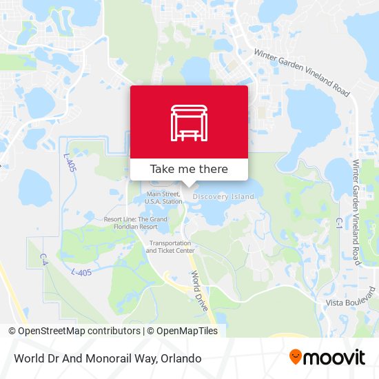 World Dr And Monorail Way map