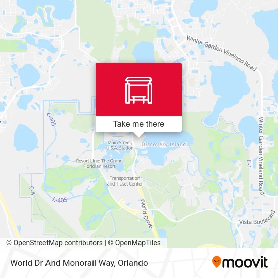 Mapa de World Dr And Monorail Way