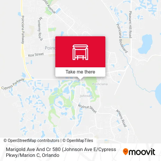 Marigold Ave And Cr 580 map