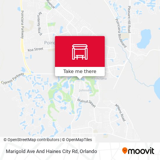 Marigold Ave And Haines City Rd map